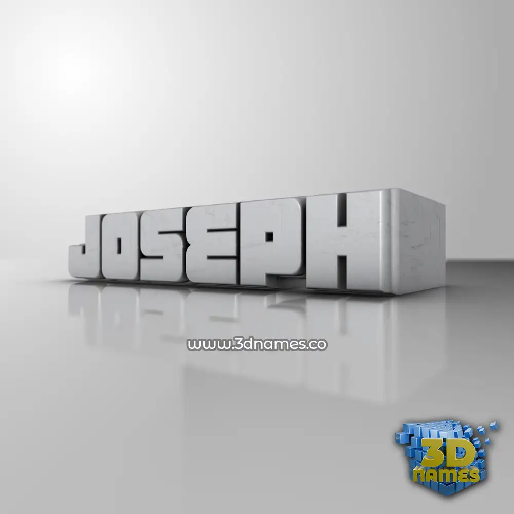 joseph in White Metro style - 3D name wallpaper