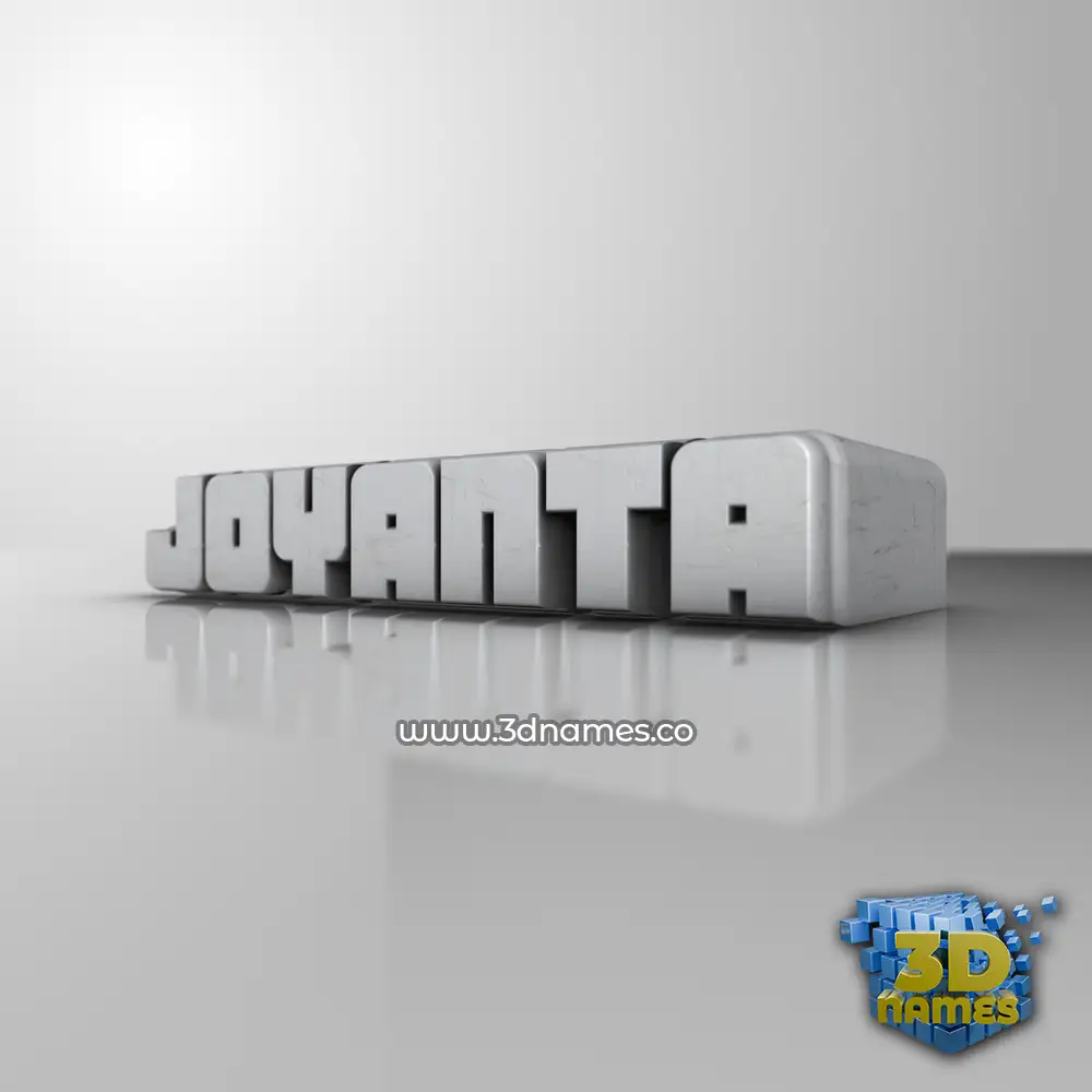 joyanta in White Metro style - 3D name wallpaper