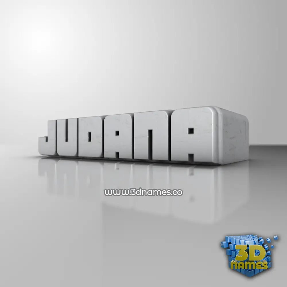 judana in White Metro style - 3D name wallpaper