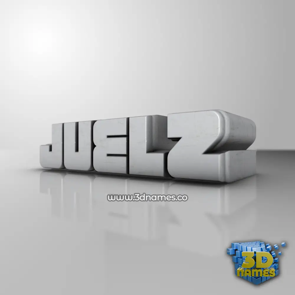 juelz in White Metro style - 3D name wallpaper
