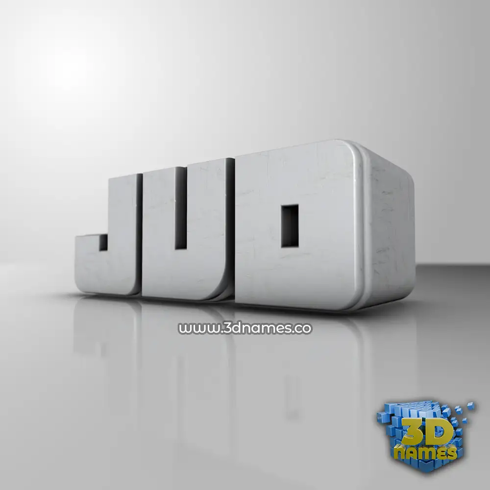 jvd in White Metro style - 3D name wallpaper