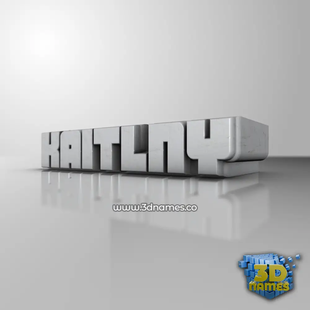 kaitlny in White Metro style - 3D name wallpaper
