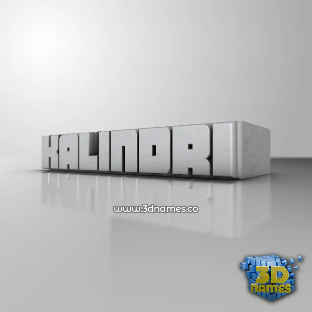 kalindri in White Metro style - 3D name wallpaper