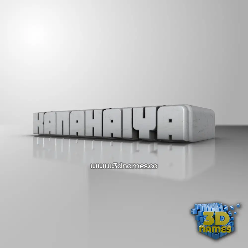 kanahaiya in White Metro style - 3D name wallpaper