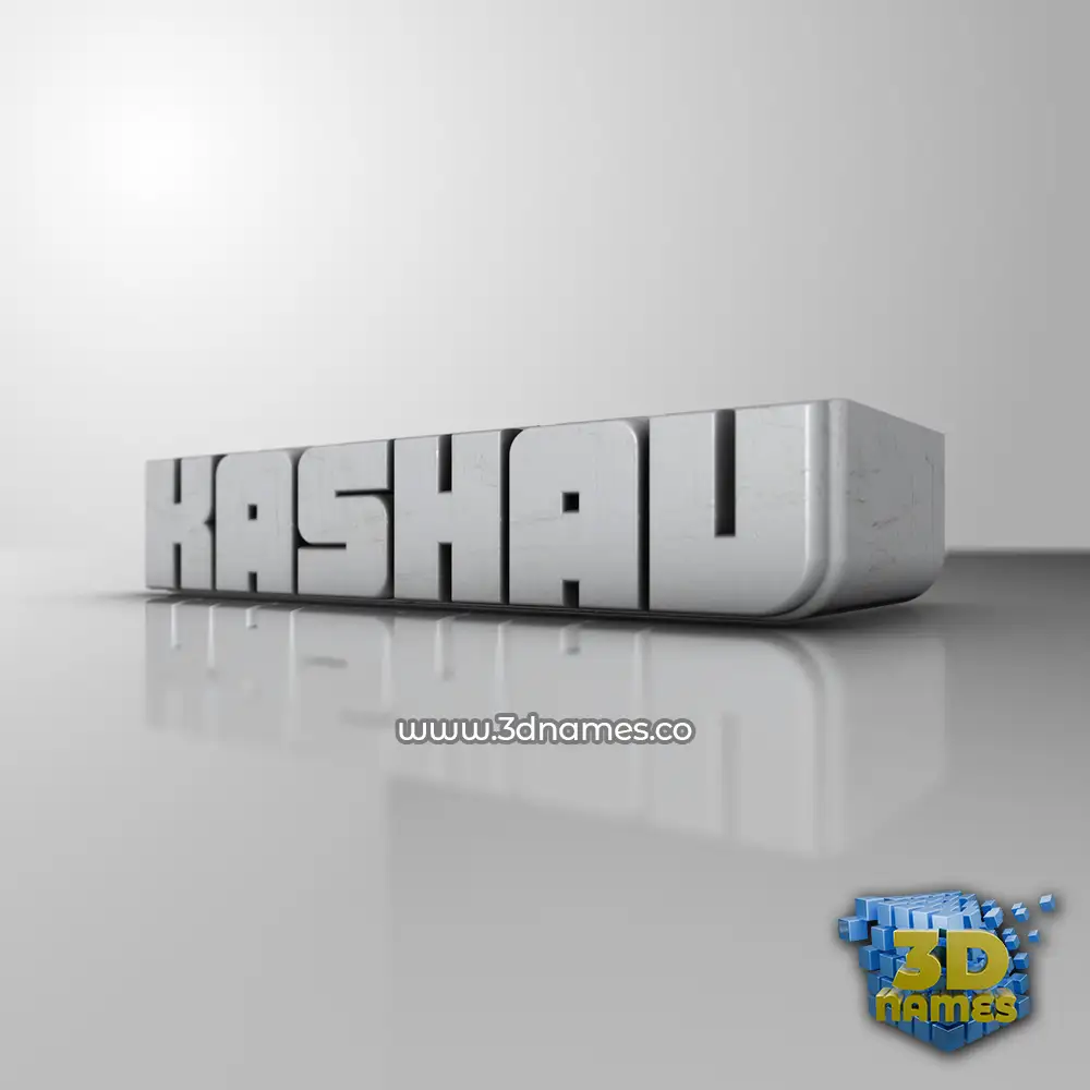 kashav in White Metro style - 3D name wallpaper