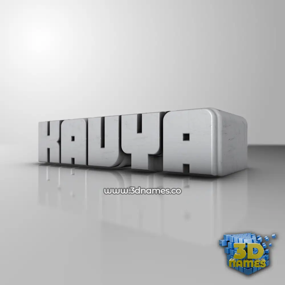 kavya in White Metro style - 3D name wallpaper