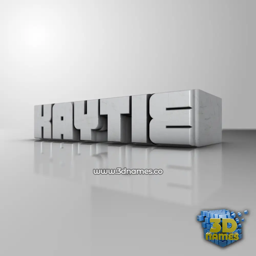 kaytie in White Metro style - 3D name wallpaper