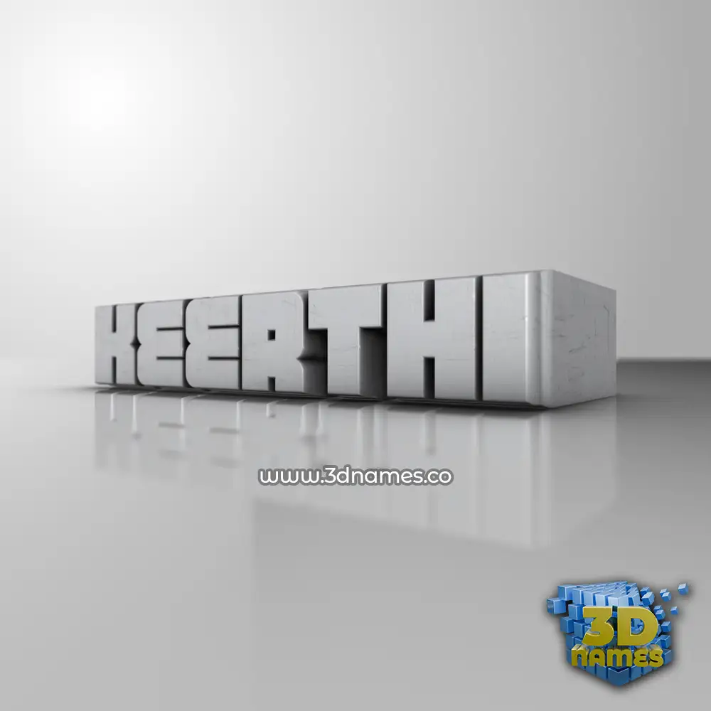 keerthi in White Metro style - 3D name wallpaper