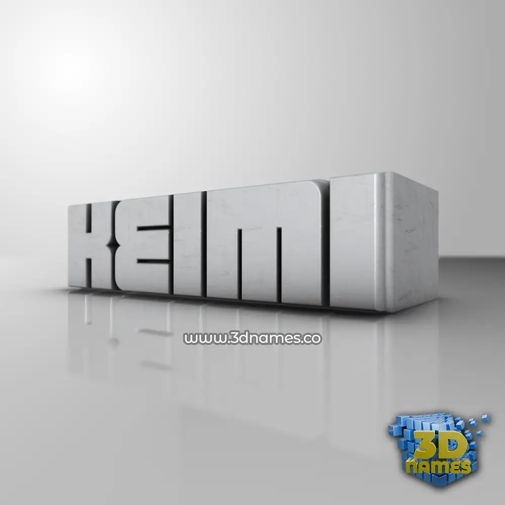 keimi in White Metro style - 3D name wallpaper