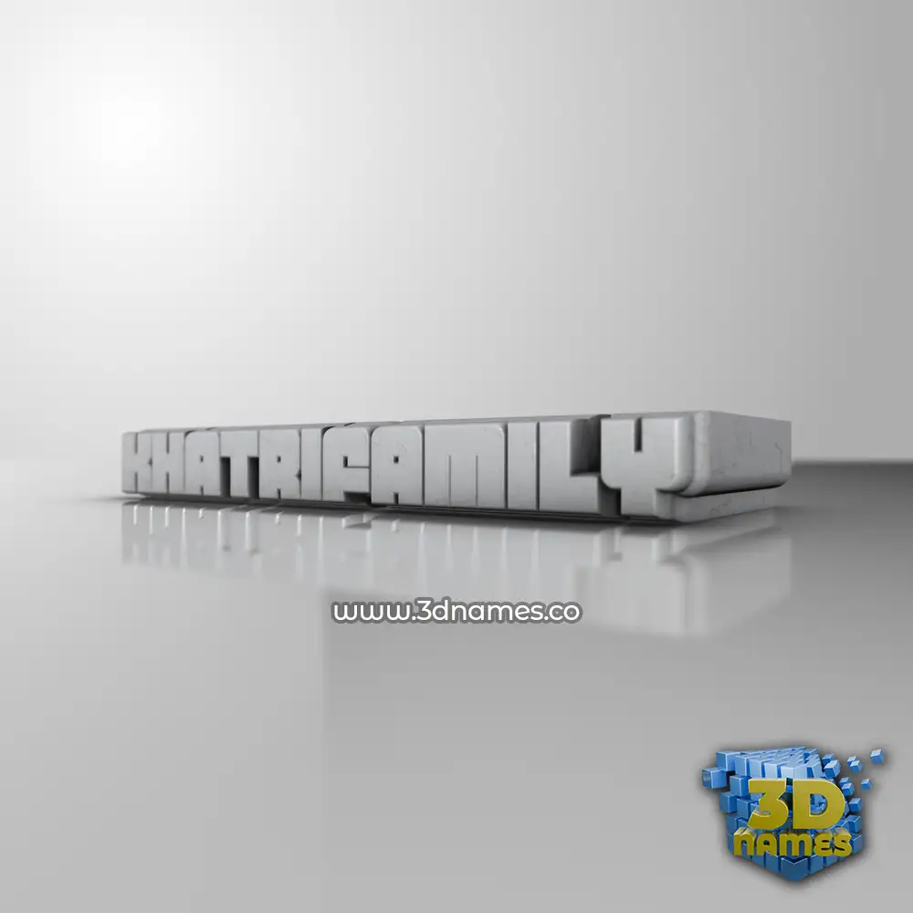 khatrifamily in White Metro style - 3D name wallpaper