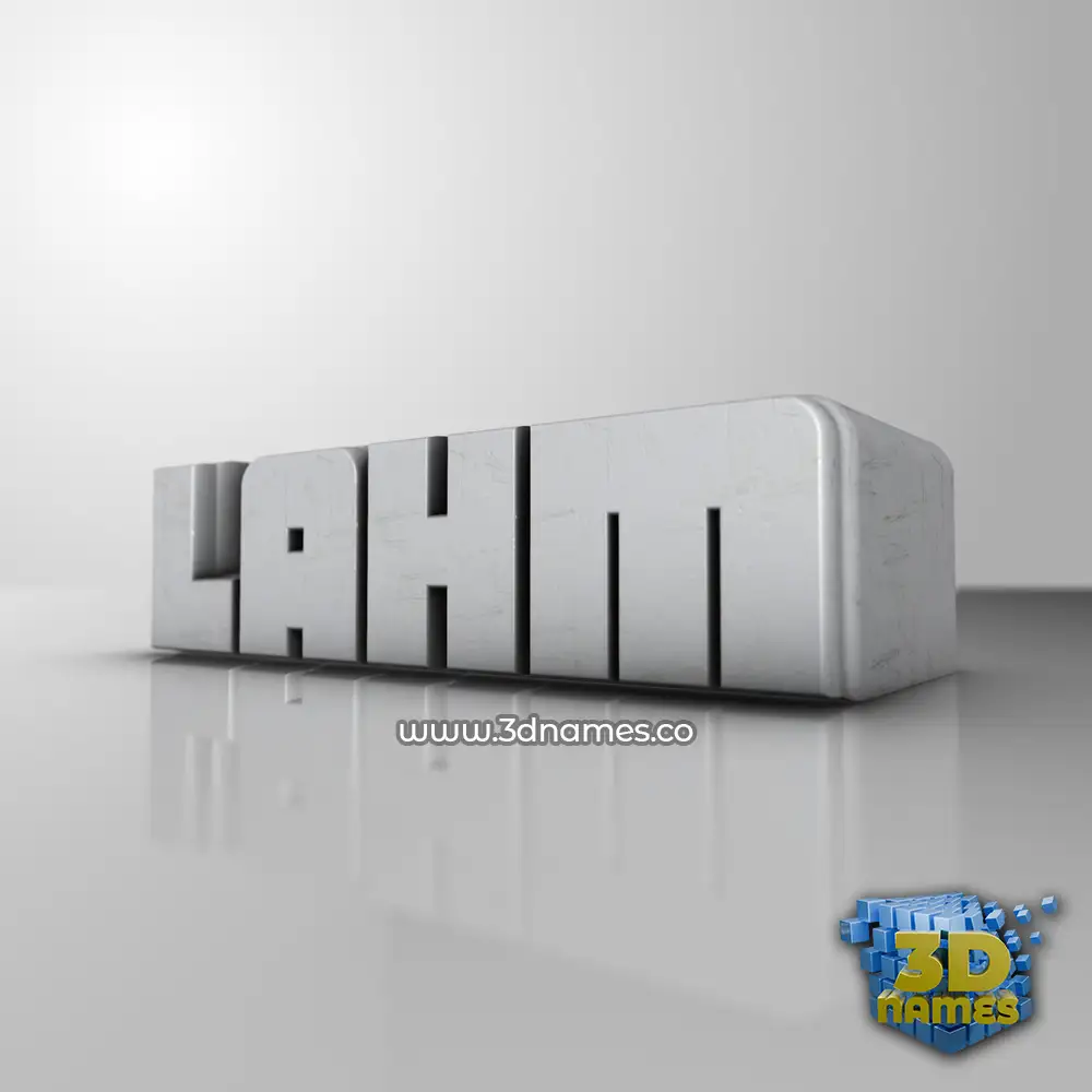 lahm in White Metro style - 3D name wallpaper
