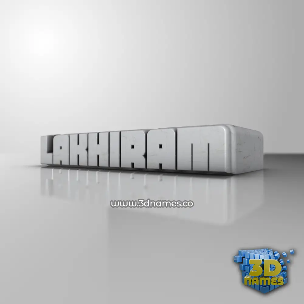 lakhiram in White Metro style - 3D name wallpaper