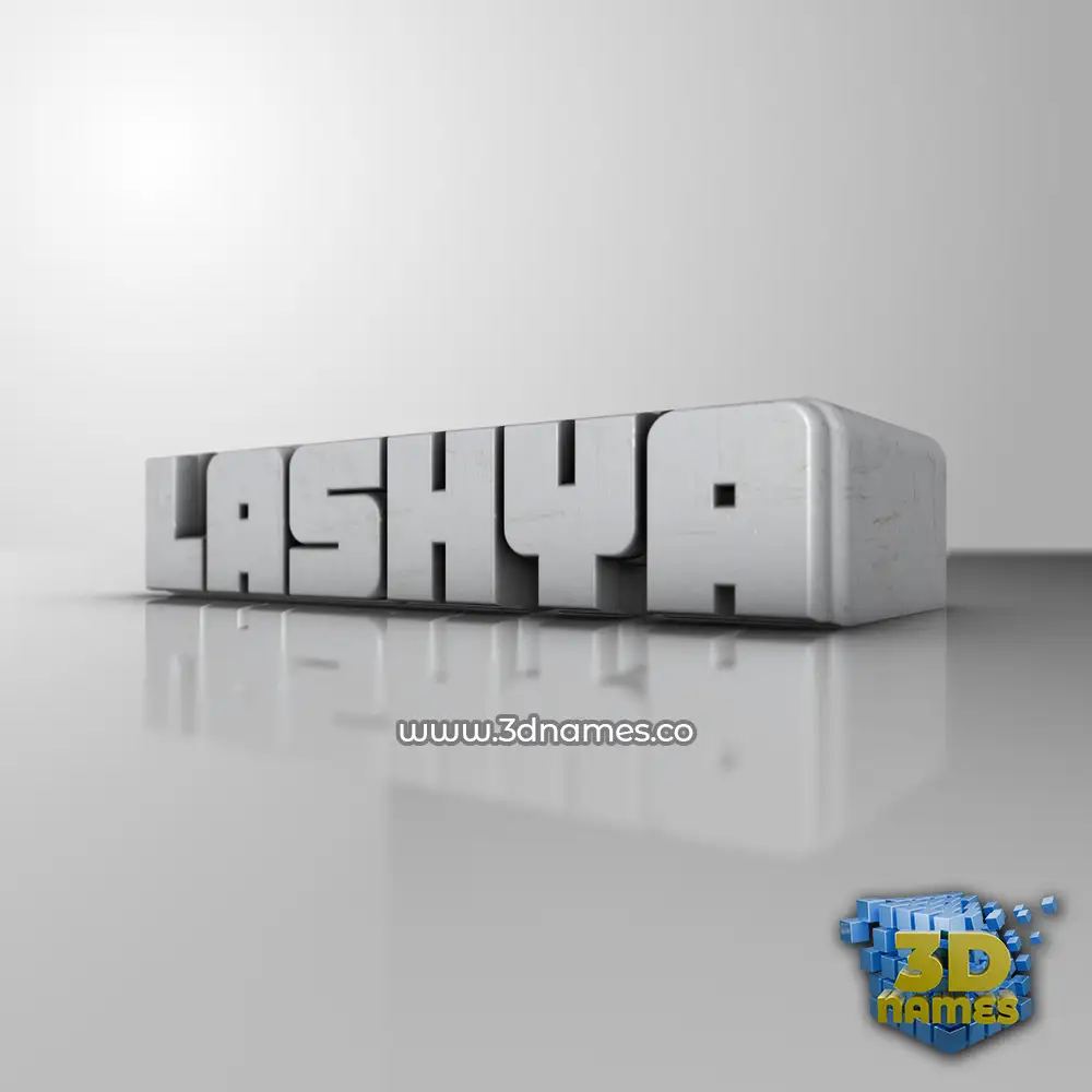 lashya in White Metro style - 3D name wallpaper