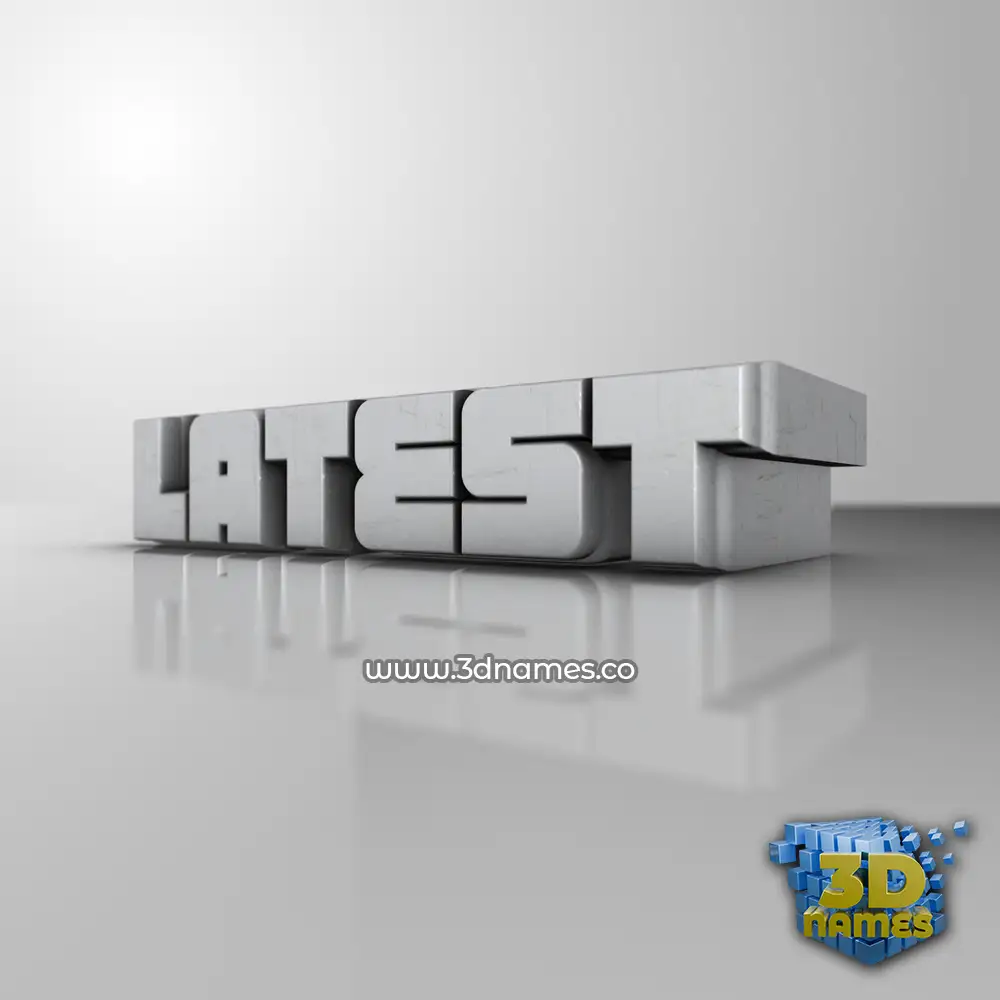 latest in White Metro style - 3D name wallpaper