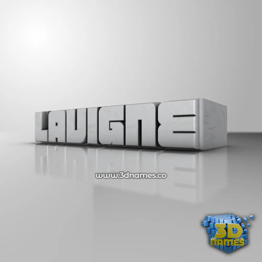 lavigne in White Metro style - 3D name wallpaper