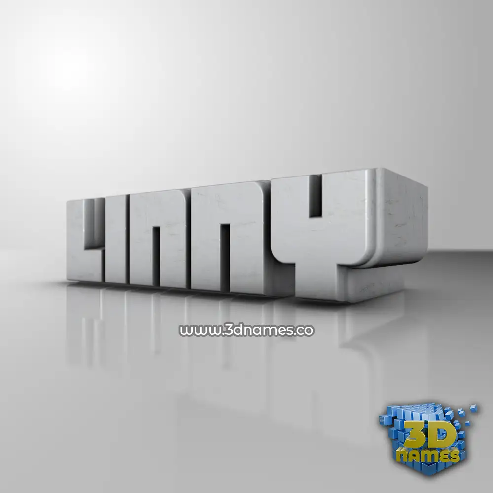 linny in White Metro style - 3D name wallpaper