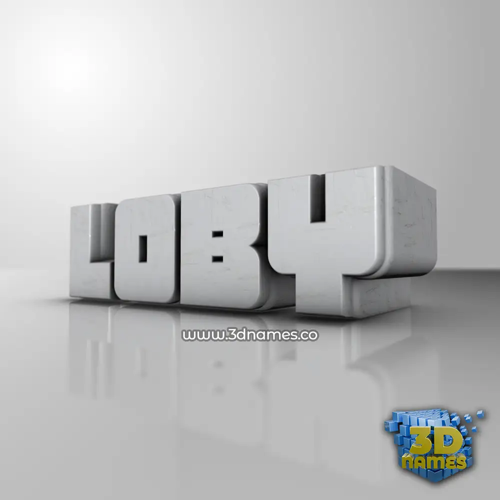 loby in White Metro style - 3D name wallpaper