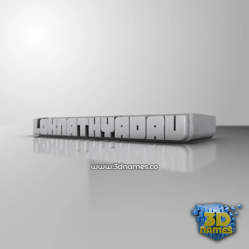 loknathyadav in White Metro style - 3D name wallpaper