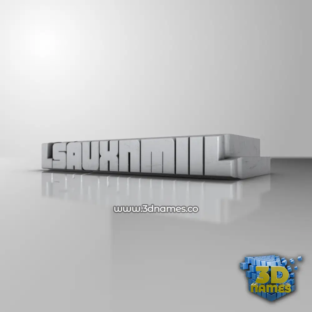 lsauxnmiil in White Metro style - 3D name wallpaper