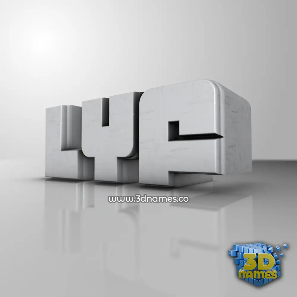 lyf in White Metro style - 3D name wallpaper