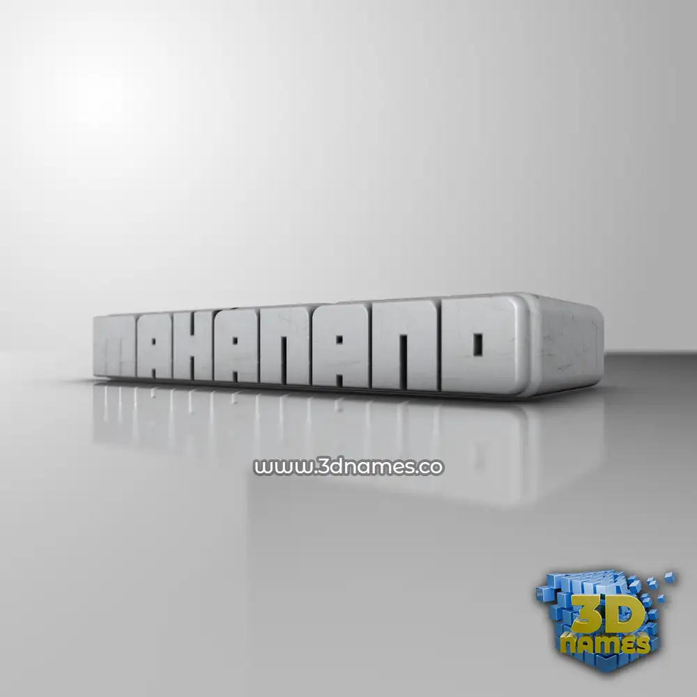 mahanand in White Metro style - 3D name wallpaper