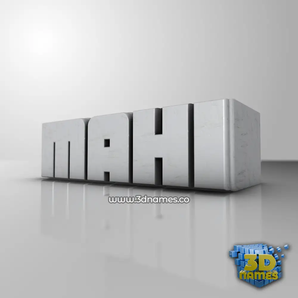 mahi in White Metro style - 3D name wallpaper