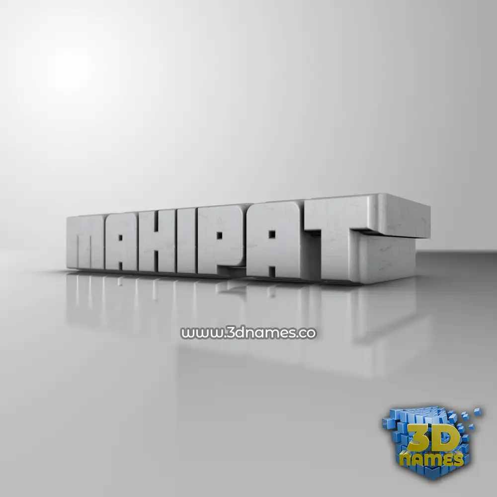 mahipat in White Metro style - 3D name wallpaper