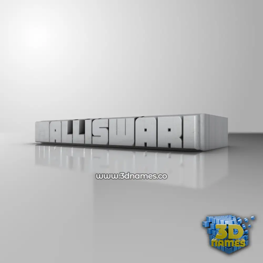 malliswari in White Metro style - 3D name wallpaper