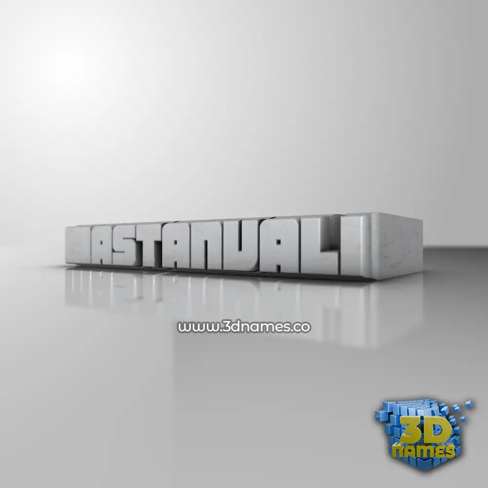 mastanvali in White Metro style - 3D name wallpaper