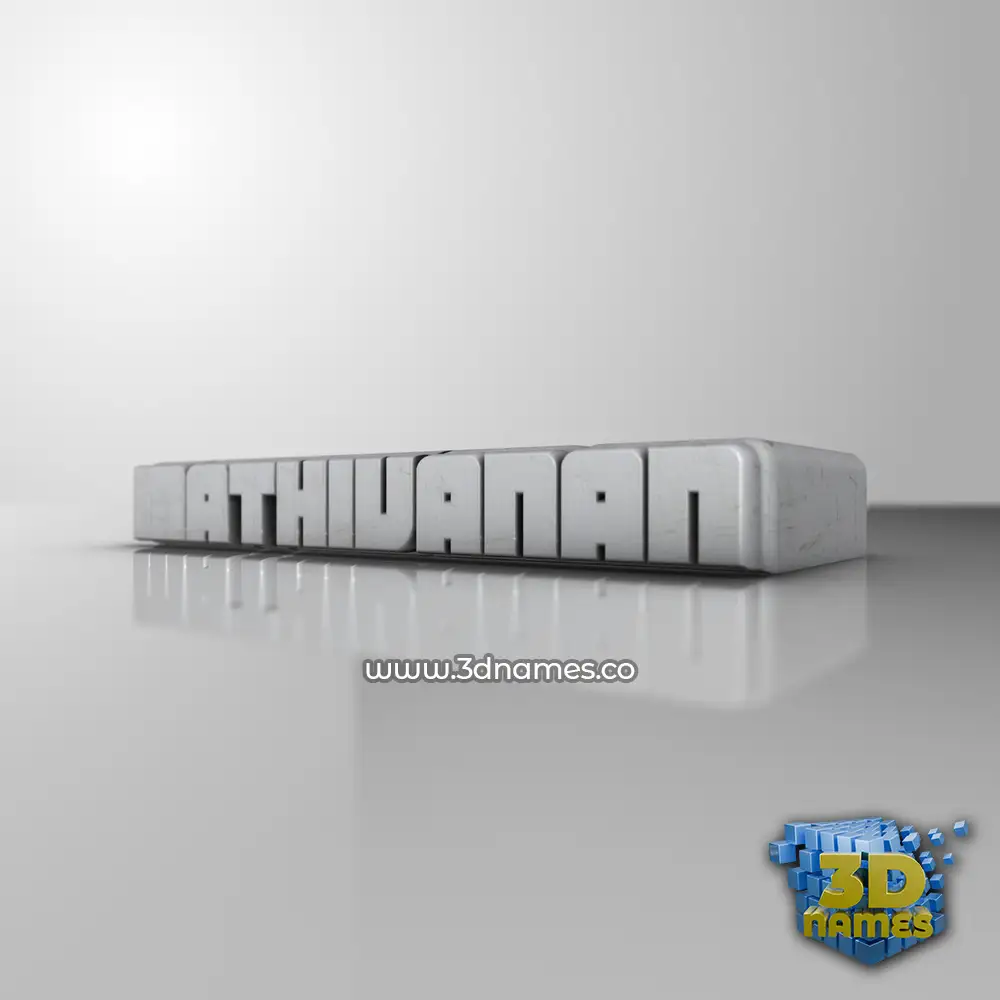 mathivanan in White Metro style - 3D name wallpaper