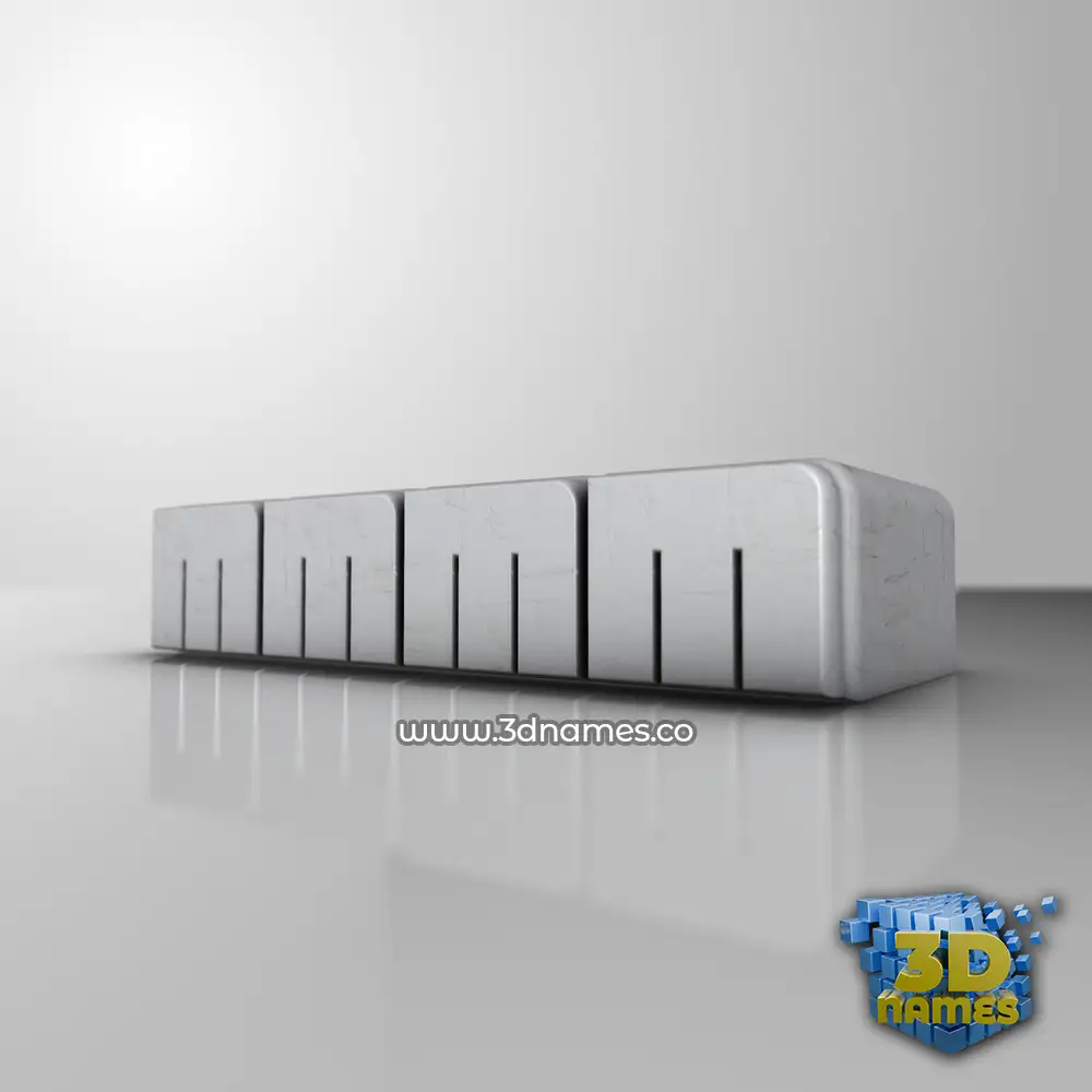 mmmm in White Metro style - 3D name wallpaper