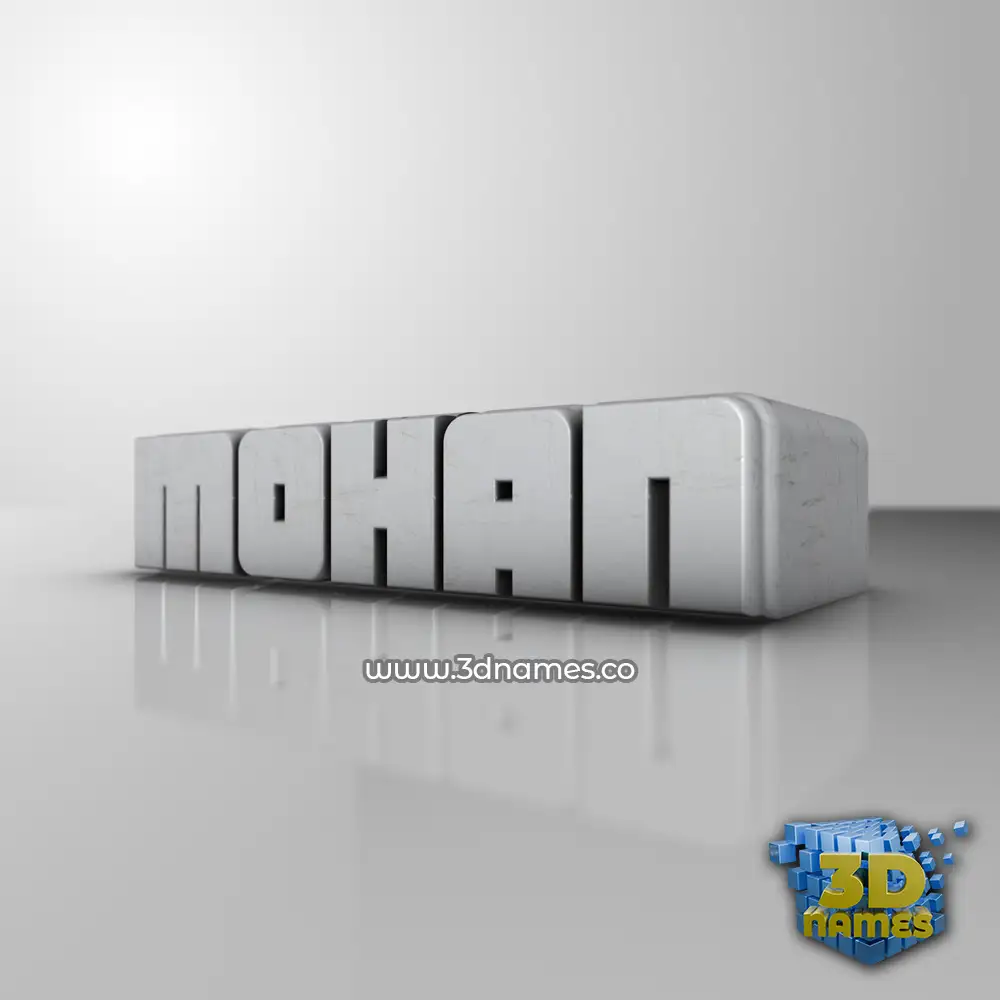 mohan in White Metro style - 3D name wallpaper