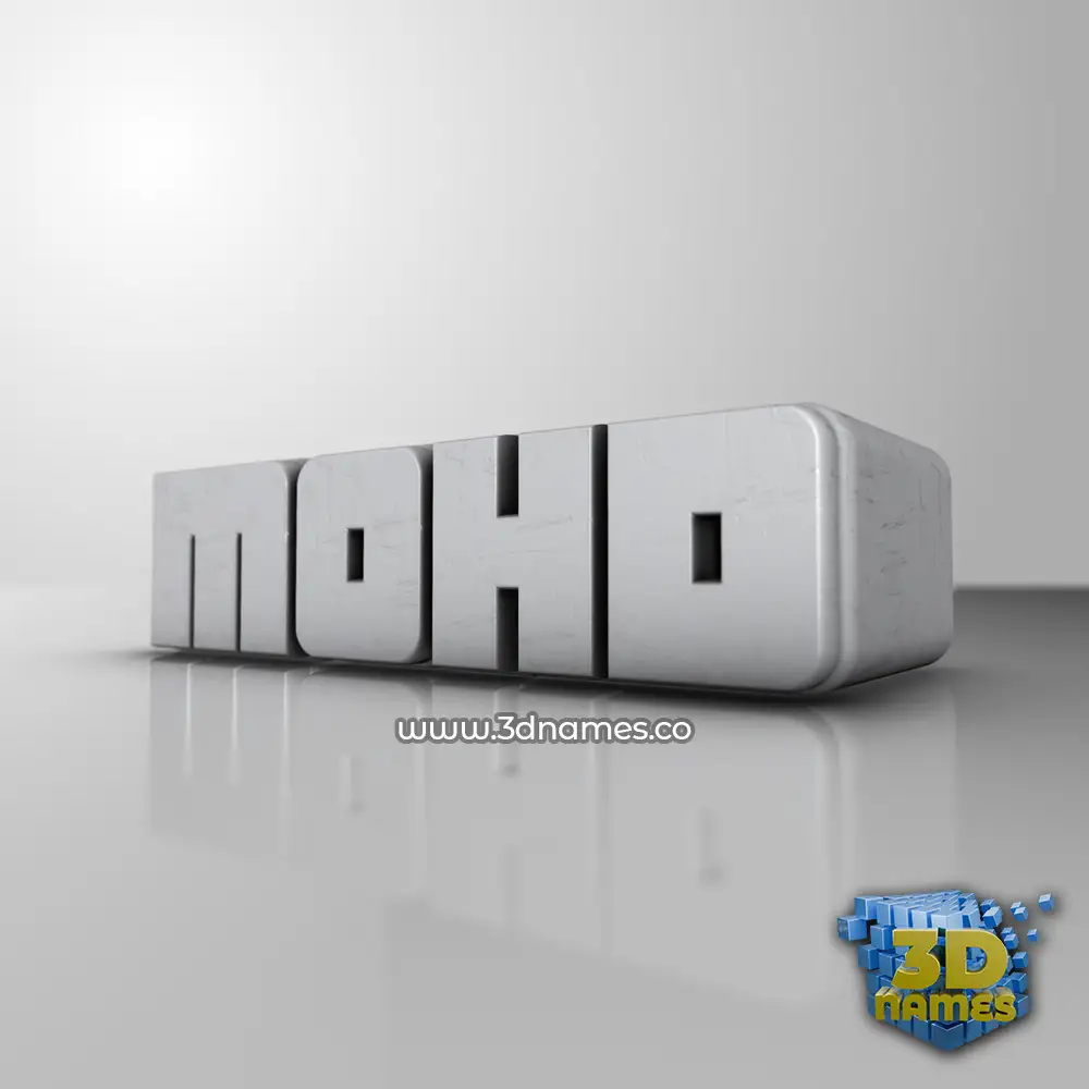 mohd in White Metro style - 3D name wallpaper