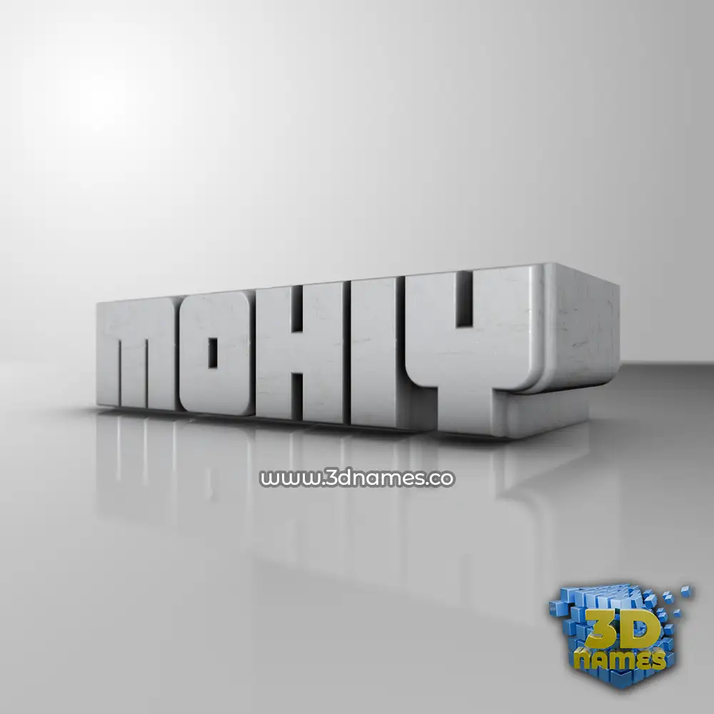 mohiy in White Metro style - 3D name wallpaper