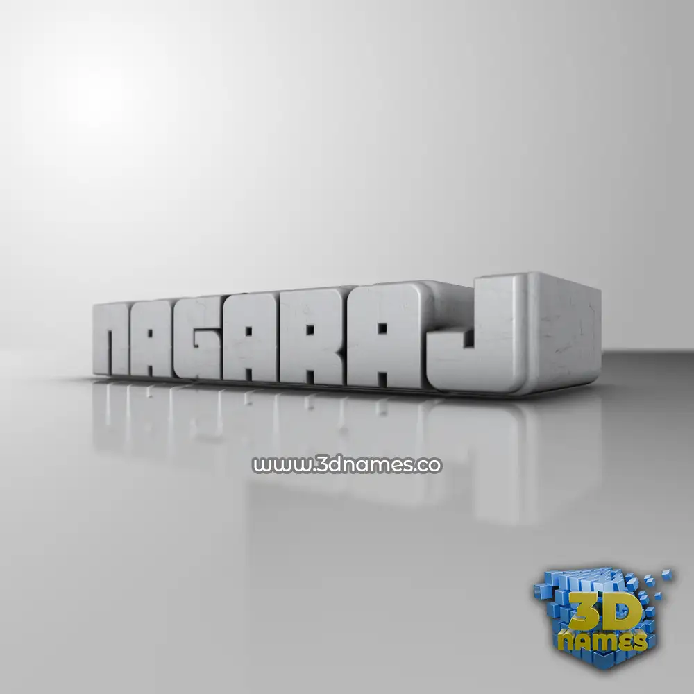nagaraj in White Metro style - 3D name wallpaper