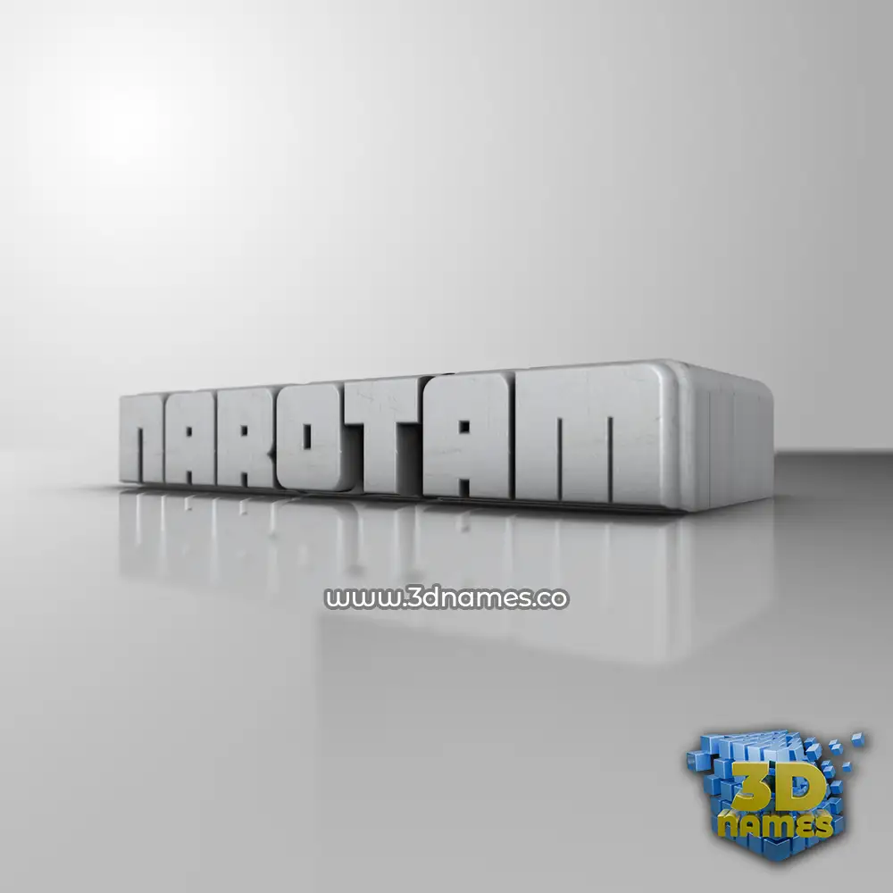narotam in White Metro style - 3D name wallpaper