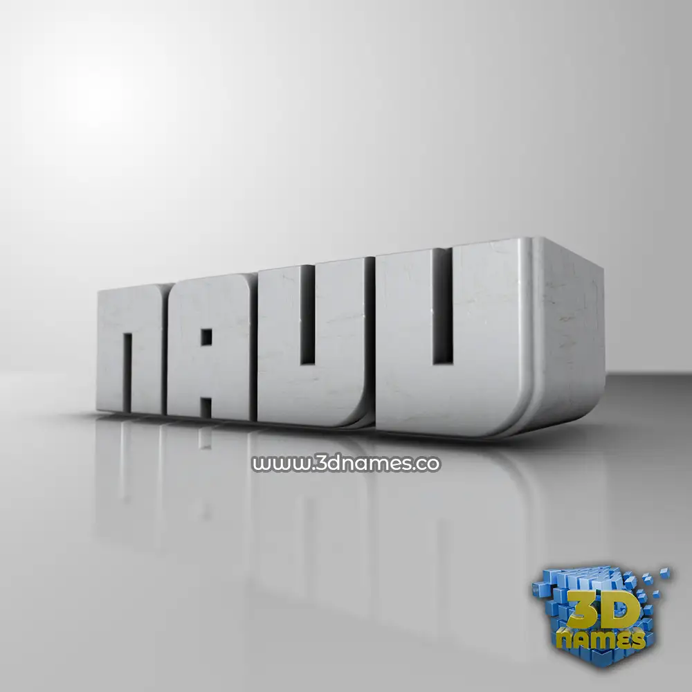 navv in White Metro style - 3D name wallpaper