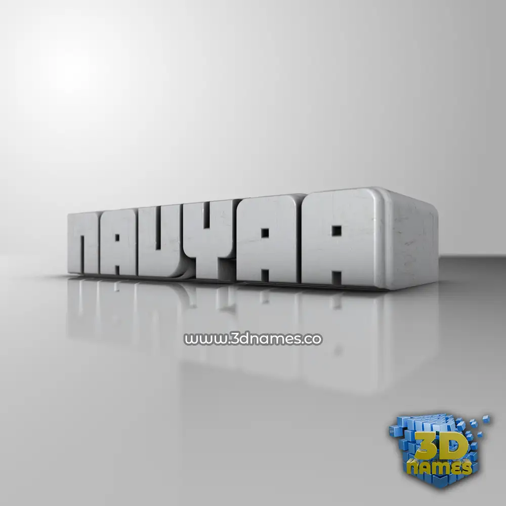 navyaa in White Metro style - 3D name wallpaper