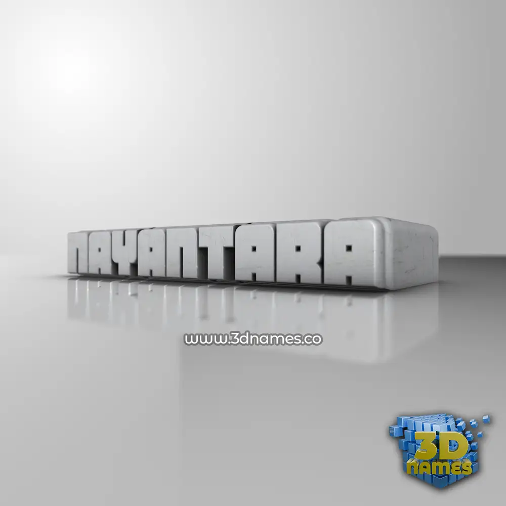 nayantara in White Metro style - 3D name wallpaper