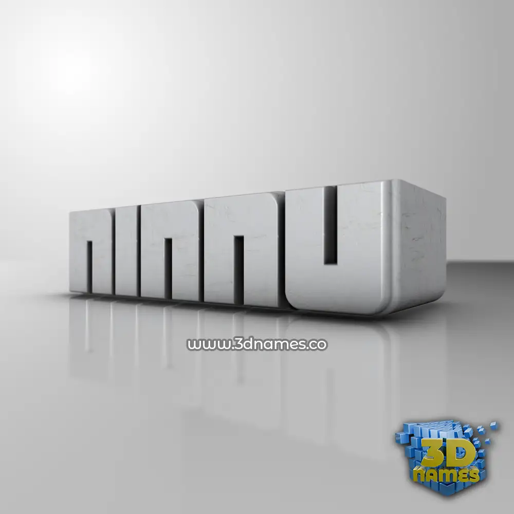 ninnu in White Metro style - 3D name wallpaper