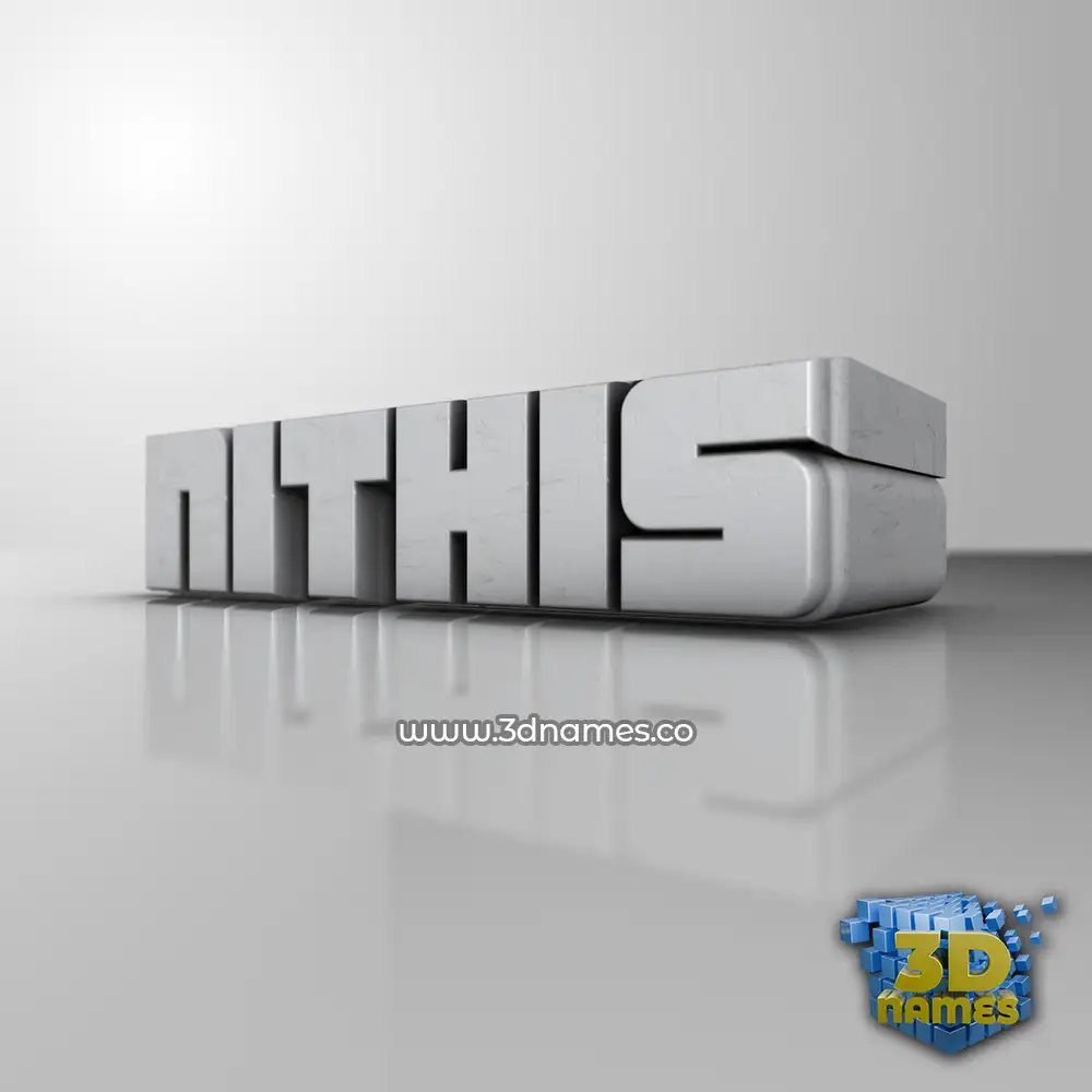 nithis in White Metro style - 3D name wallpaper
