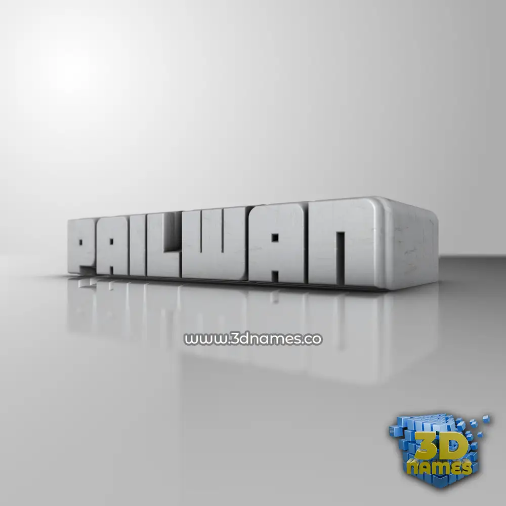 pailwan in White Metro style - 3D name wallpaper