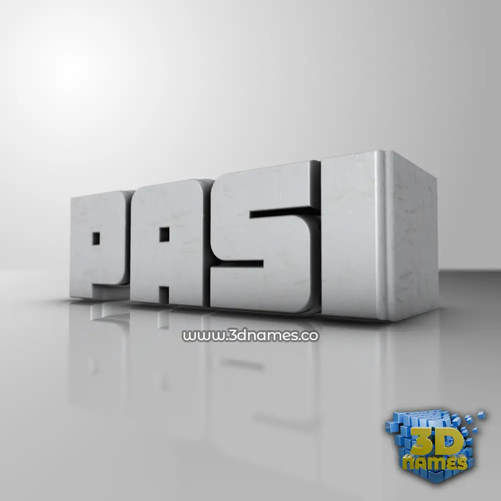 pasi in White Metro style - 3D name wallpaper
