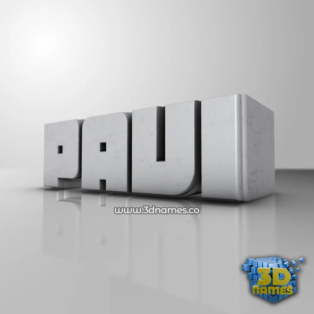 pavi in White Metro style - 3D name wallpaper