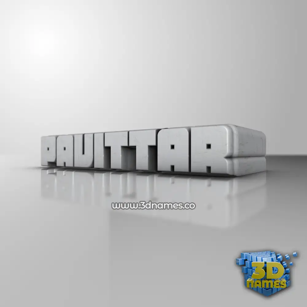 pavittar in White Metro style - 3D name wallpaper