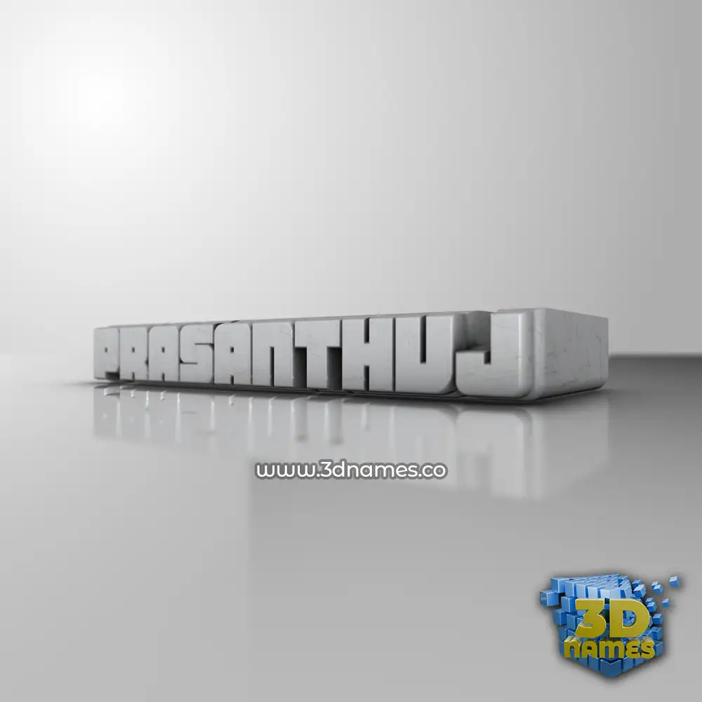 prasanthvj in White Metro style - 3D name wallpaper
