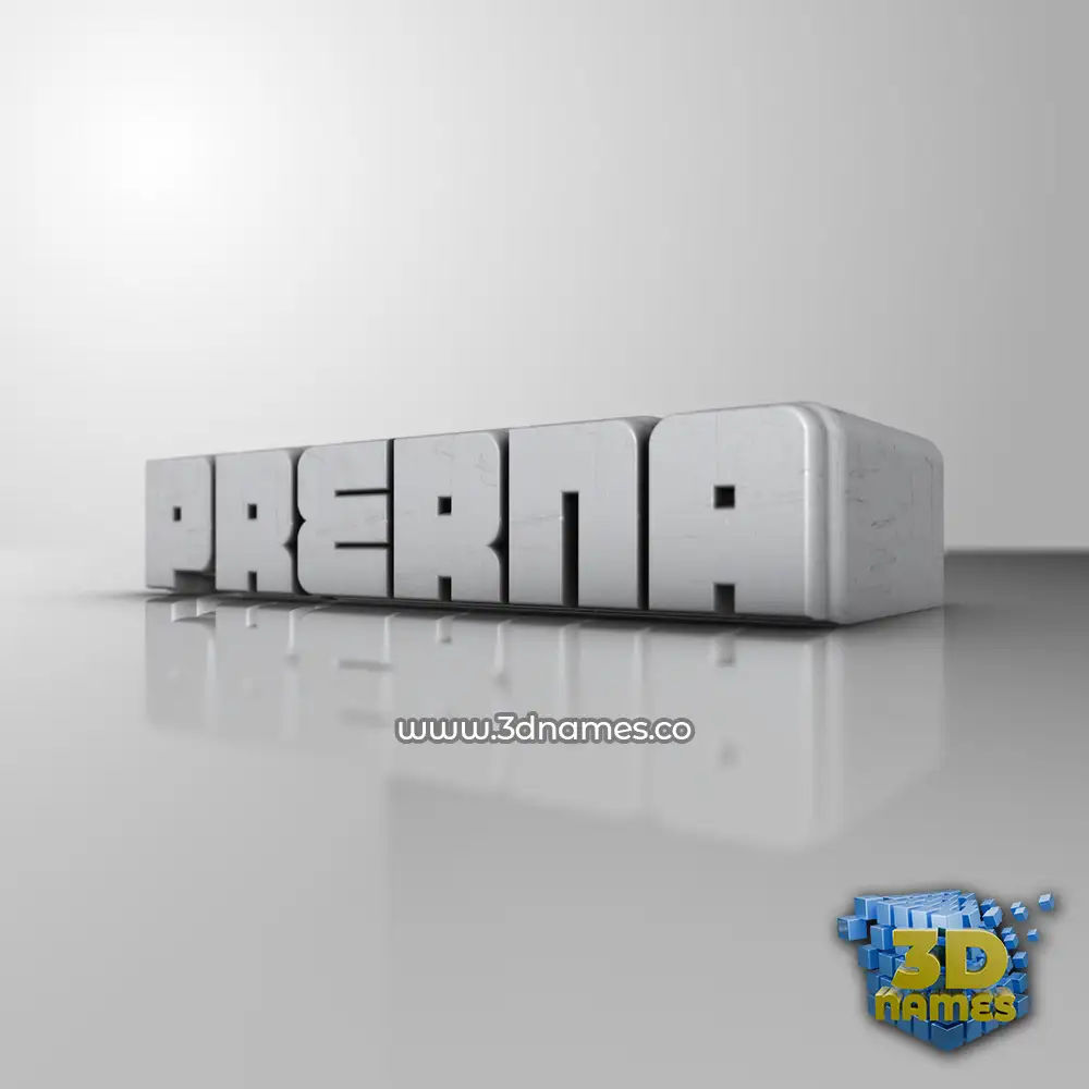 prerna in White Metro style - 3D name wallpaper
