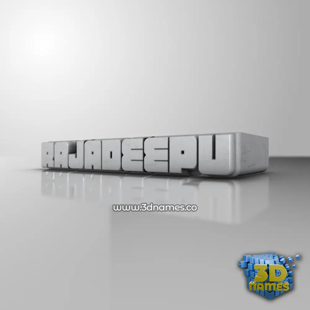 rajadeepu in White Metro style - 3D name wallpaper