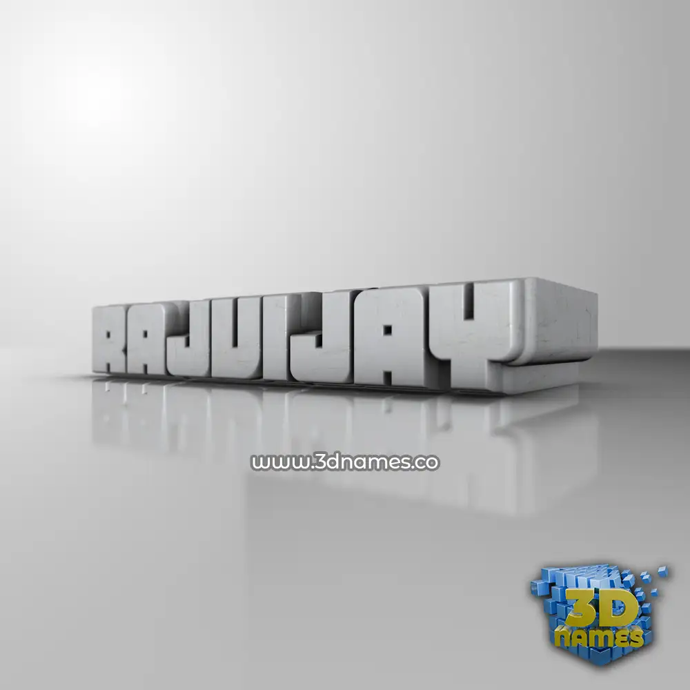 rajvijay in White Metro style - 3D name wallpaper