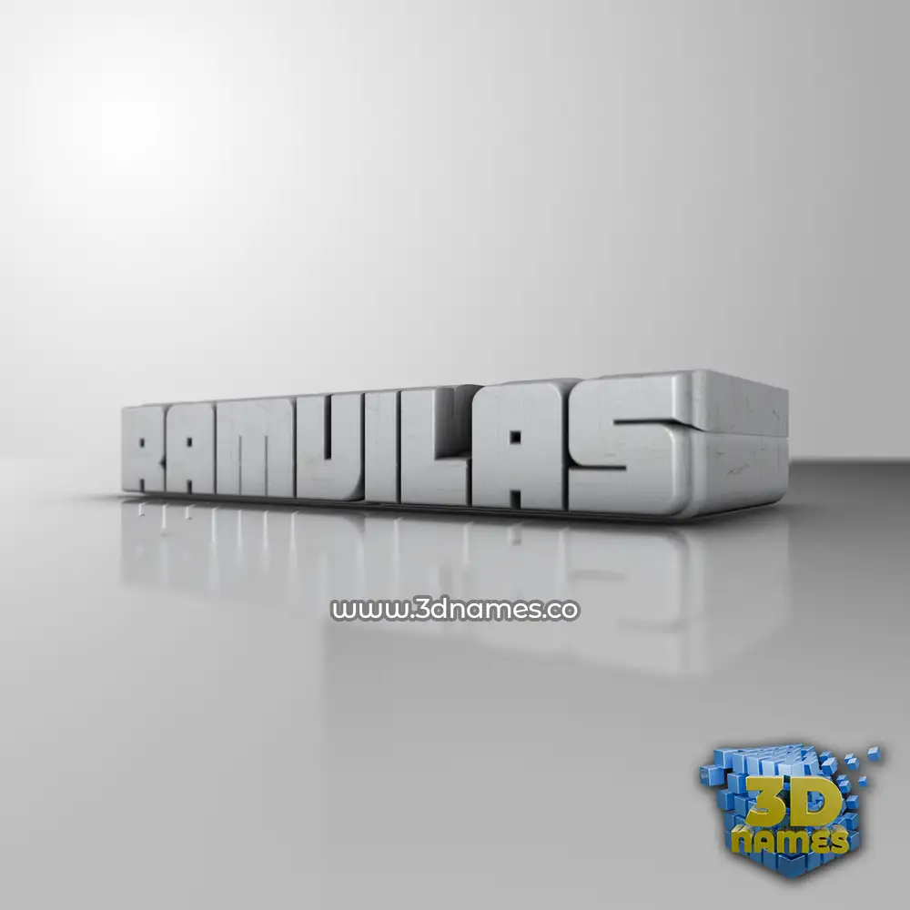 ramvilas in White Metro style - 3D name wallpaper